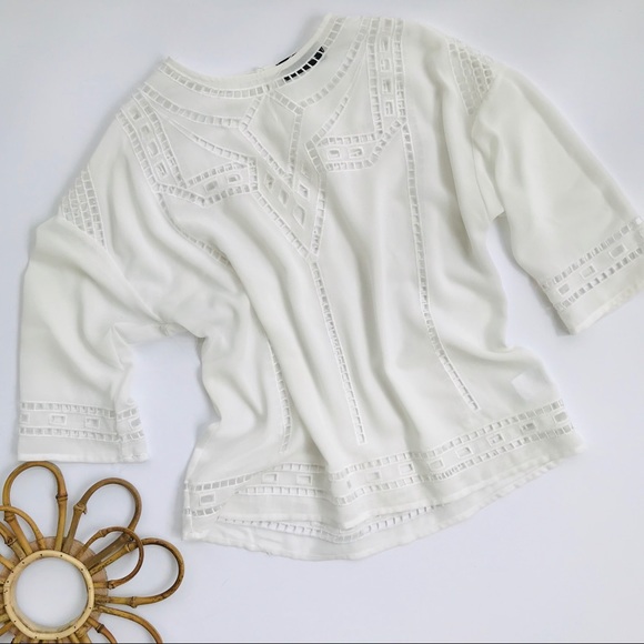 fab'rik Tops - Fab’rik cutout chiffon top